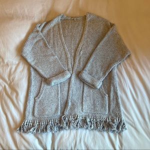 Madewell Mememto Fringe Cardigan Sweater
